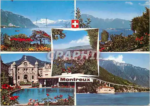 Cartes postales moderne Montreux Montreux Septembre Musical Helvetia Imprime en Suisse