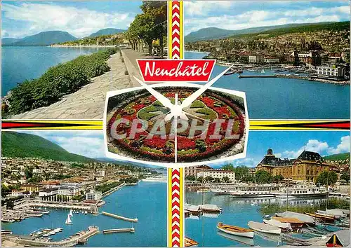 Cartes postales moderne Neuchatel Neuchatel les quais Perrochet Imprime en Suisse
