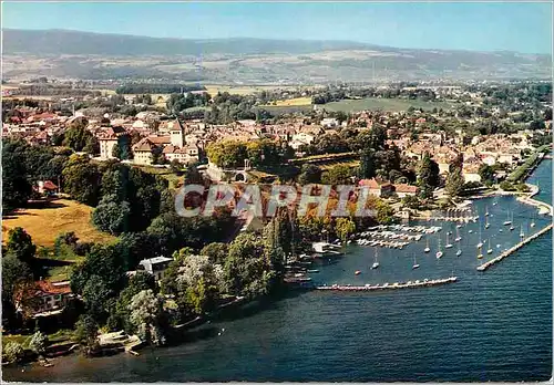 Cartes postales moderne Nyon Vue aerienne Reproduction interdite Iris Mexichrome