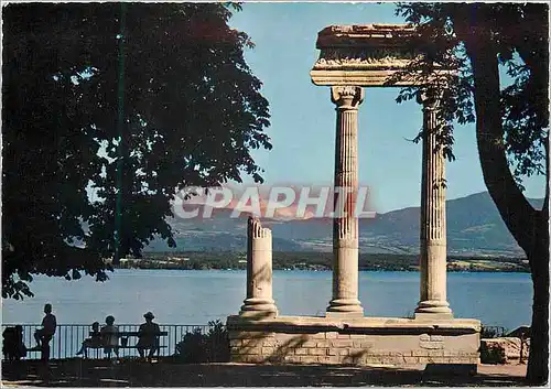 Cartes postales moderne Nyon La Colonnade Romaine et le Mont Blanc Iris Mexichrome Reproduction interdite Republique Fra