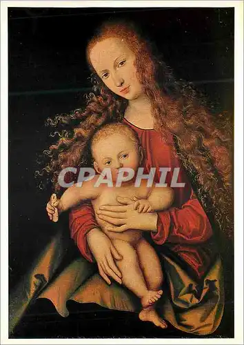 Cartes postales moderne Lucas Cranach d A Maria mit dem Kinde La Vierge et l Enfant Offentliche Kunstsammlung Basel Verl
