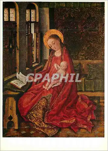 Cartes postales moderne Martin Schongauer Maria mit dem Kinde im Gernach La Vierge et l Enfant Kunstmuseum Basel Geschen