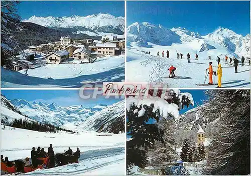 Cartes postales moderne Pontresina Diavolezza Pontresina Kirche Sta Maria Rosegtal Helvetia