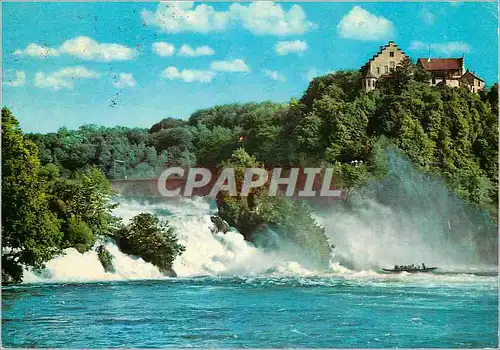 Cartes postales moderne Rheinfall mit Schloss Laufen Chute du Rhin et le Chateau de Laufen Cascale del Rheno e Castello