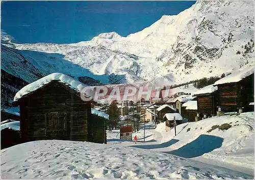 Cartes postales moderne Saas Fee Wallis Allalinhorn Alphubel Taschhorn Feegletscher