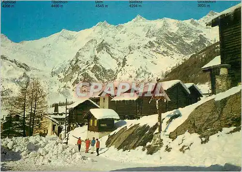 Cartes postales moderne Saas Fee Alphubel Taschhorn Dom Sudienz Saas Fee Perle der Alpen Helvetia