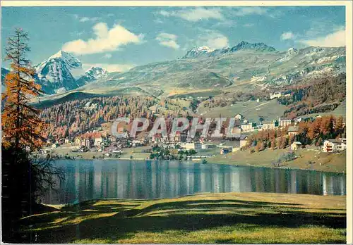 Cartes postales moderne St Moritz im Herbst Piz Julier und Piz Nair