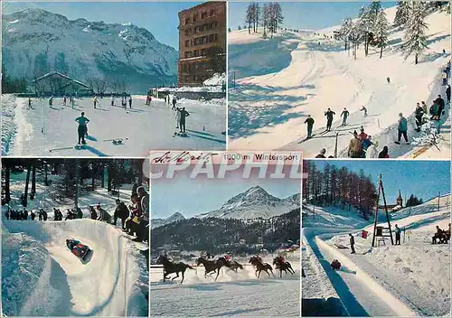 Cartes postales moderne St Moritz Wintersports Gesundheit und Lebensfreude durch