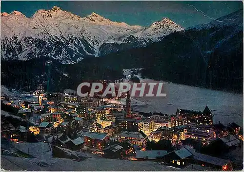 Cartes postales moderne St Moritz mit Piz Languard und Piz Albris St Moritz heilbad Helvetia Zurich