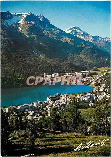 Cartes postales moderne St Moritz mit Piz Rosatsch und Pitz Corvatsch