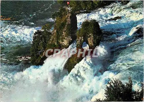 Cartes postales moderne Rheinfall Schweiz Schoss Laufen am Rheinfall