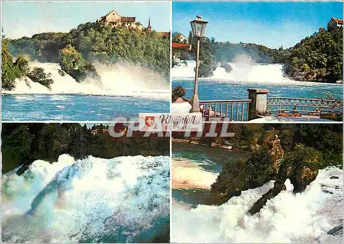 Moderne Karte Rheinfall Schweiz Helvetia