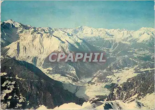 Cartes postales moderne Verbier Les Atletas Panorama sur le Val de Bagnes les Alpes Valaisannes et Savoyardes