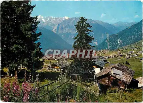Moderne Karte Verbier Valais Suisse