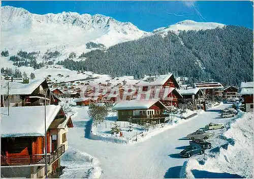 Cartes postales moderne Station de Verbier en hiver