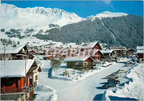 Moderne Karte Station de Verbier en hiver