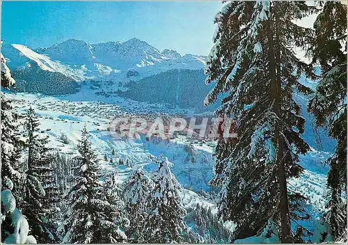 Cartes postales moderne Verbier Vue generale depuis St Christophe