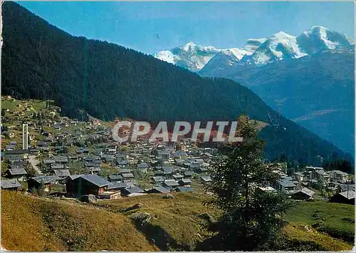 Cartes postales moderne Verbier et le massif des Combins Verbier hiver