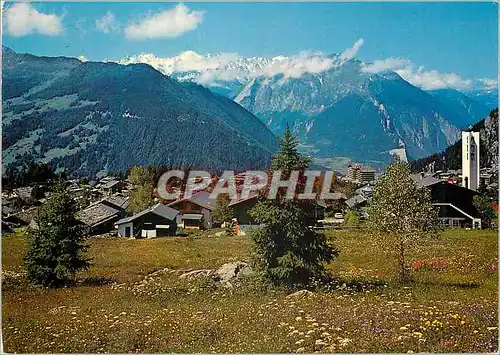 Cartes postales moderne Station de Verbier et massif du Trient Verbier hiver