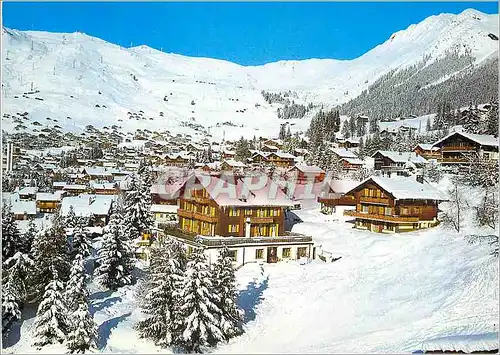 Cartes postales moderne Dans la station de Verbier en hiver