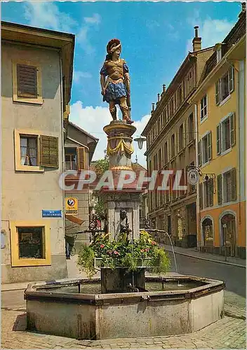 Cartes postales moderne Vevey La Fontaine Saint Martin
