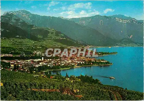 Cartes postales moderne Vevey Vue generale avee Alpes Vaudoises Gesamtansicht mit Waadtlander Alpen Veduta generale ed a