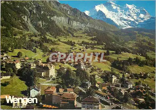Cartes postales moderne Wengen Sommerkurort mit Jungfrau Wengen Ihr Wanderparadies