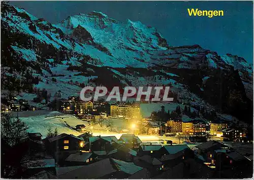 Cartes postales moderne Wengen mit Jungfrau Wengen Ihr Wanderparadies