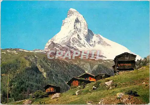 Moderne Karte Suisse Le Cervin Schweiz Das Matterhorn Svizzera Il Cervino