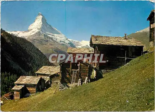 Cartes postales moderne Zermatt Bei Findelen mit Matterhorn Radiohorer nehmt Rucksicht auf Eure Nachbarn