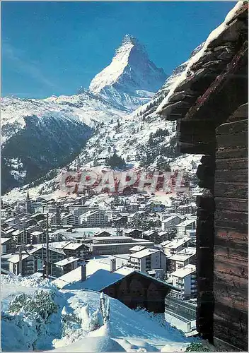 Cartes postales moderne Zermatt Ein Potschekkonco das ideale Kon fur fhren Zahlungsver