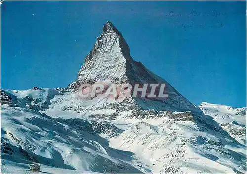 Cartes postales moderne Zermatt Matterhorn Mt Cervin Arbeit im Spital ist Dienst am Nachsten