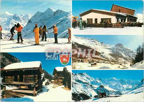 Moderne Karte Zinal Zinal Val d Anniviers Valais Suisse