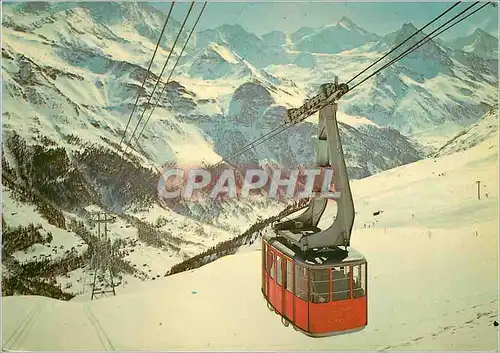 Moderne Karte Zinal Sorebois Valais Suisse