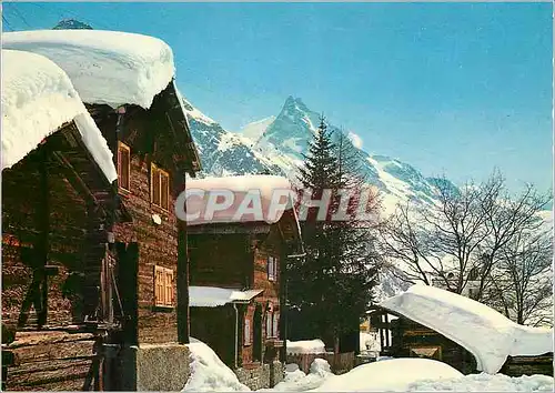 Cartes postales moderne Zinal Val d Anniviers V S Suisse Chalets typiques