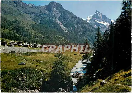 Cartes postales moderne Zinal Val d Anniviers au fond le Besso