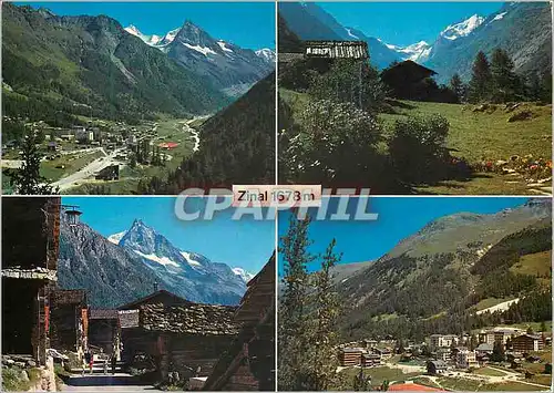 Moderne Karte Zinal Val d Anniviers Valais