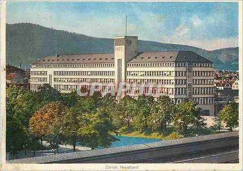 Cartes postales moderne Zurich Hauptpost Edition Photoglob Zurich