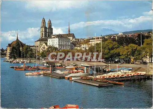 Cartes postales moderne Zurich von der Quaibrucke aus