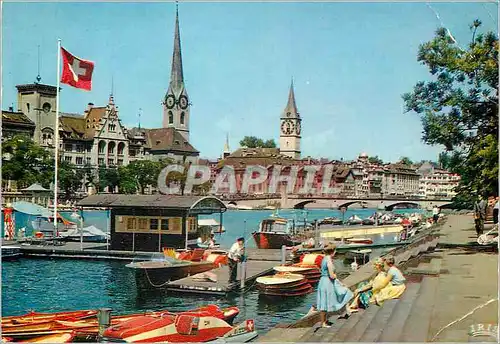 Moderne Karte Zurich Limmatquai