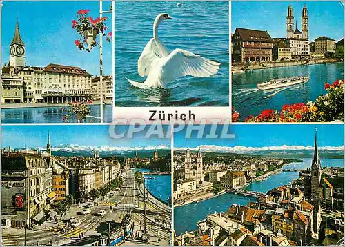 Cartes postales moderne Zurich Briefkastenanschritz klipp und Prompte post