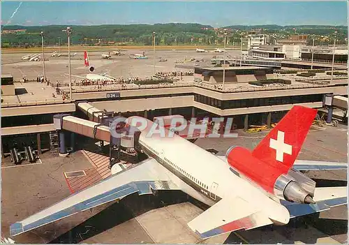 Cartes postales moderne Airport de Zurich Avion