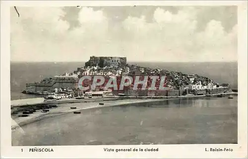 Cartes postales moderne Peniscola Vista general de la ciudad  L Roisin Foto