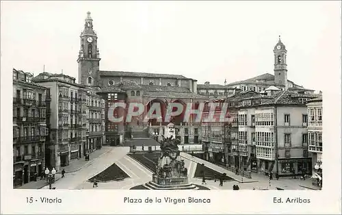 Cartes postales moderne Vitoria Plaza de la Virgen Blanca Ed Arribas