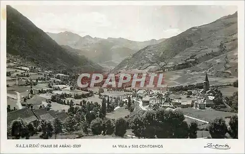 Moderne Karte Salardu Valle de Aran La VIlla y Sus Contornos