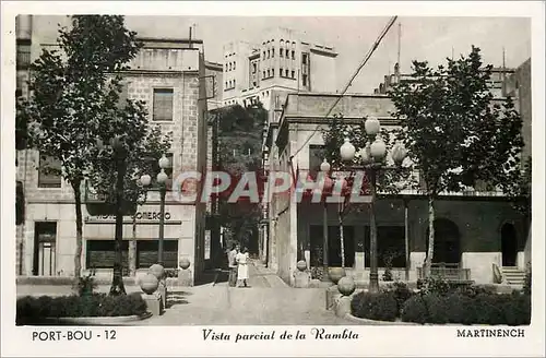 Cartes postales moderne Port Bou Vista parcial de la Rambla Martinench