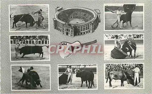 Moderne Karte Espana Corridda de Toros Gregorio Sanchez en su stilo dans son style Editado en Madrid Prohibida