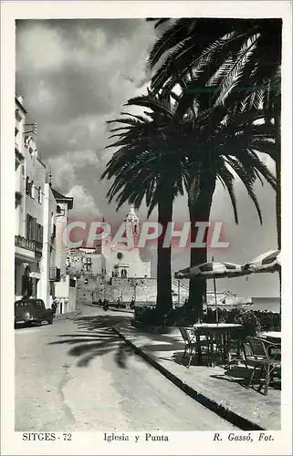 Cartes postales moderne Sitges Iglesia y Punta R Gusso Fot