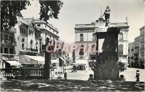 Cartes postales moderne Figueras Gerona Monumento y calle a Monturiol Ediciones Garcia Garabella Zaragosa Prohibida la r