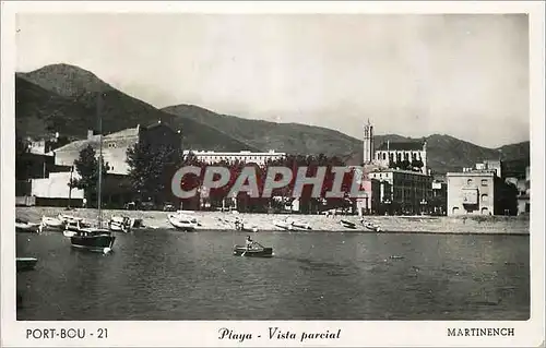 Cartes postales moderne Port Bou Playa Vista parcial Martinench Port Bou Estacion 12 Ago 53 4 M Espana